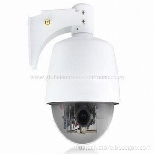 Indoor/Outdoor 720P Vandal-proof Megapixel Onvif Dome IP Camera with POE/PTZ Supported
